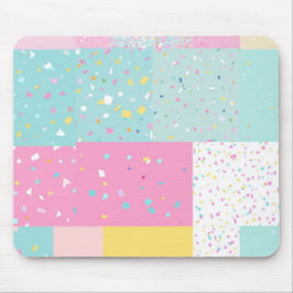 Alfombrilla De Ratón Patrón Pop Cute Patchwork Terrazzo
