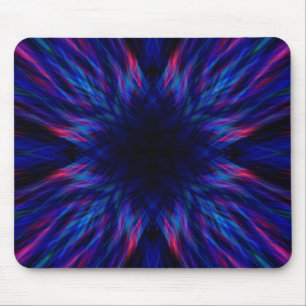 Alfombrilla De Ratón Patrón púrpura y azul