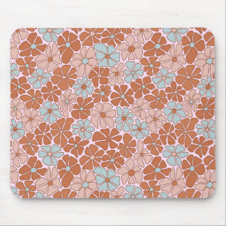 Alfombrilla De Ratón Patrón retro floral sin soldadura