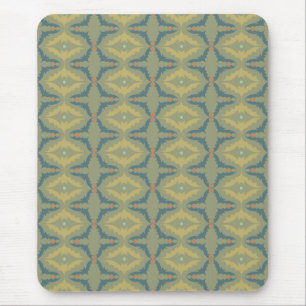 Alfombrilla De Ratón Patrón Retro Vintage Verdoso