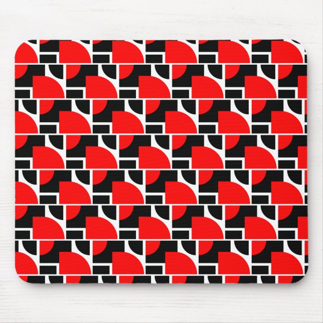 Alfombrilla de ratón patrón rojo AAA (Frente)
