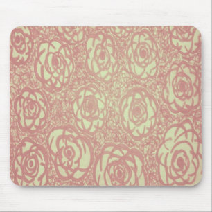 Alfombrilla De Ratón Patrón rosa de bonito