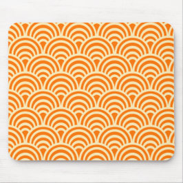 Alfombrilla De Ratón Patrón simple de vieira naranja