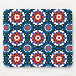 Alfombrilla De Ratón Patrón Suzani con ornamento audaz