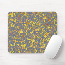Alfombrilla De Ratón Patrón Terrazzo de oro moderno
