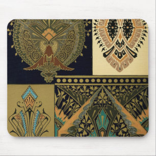 Alfombrilla De Ratón Patrón textil Art Nouveau Christopher dresser