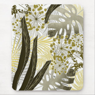 Alfombrilla De Ratón Patrón tropical monstera hojas de palma exóticas