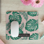 Alfombrilla De Ratón Patrón y nombre de hojas de palma verde y rosa tro<br><div class="desc">El diseño de las hojas de palma rosadas y verdes tropicales es vibrante y animado, con elementos naturales y estéticos tropicales. El diseño de las hojas de palmera exuberantes en tonos rosa y verde crea un contraste llamativo y un aspecto llamativo.En general, el patrón de las hojas de palmeras rosadas...</div>