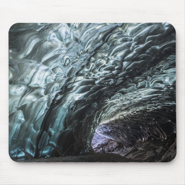 Alfombrilla De Ratón Patrones de pared de cueva de hielo (Frente)