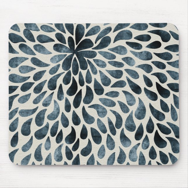 Alfombrilla De Ratón Patrones fractales de lluvia en la naturaleza llue (Frente)