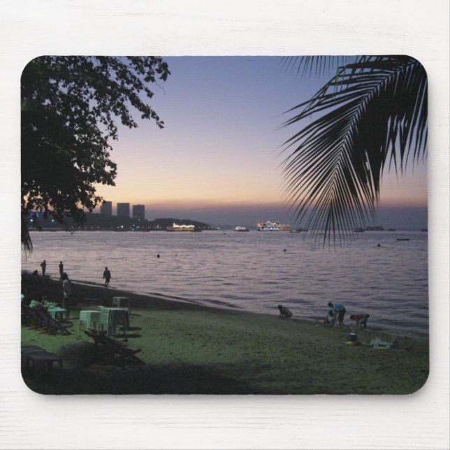 Alfombrilla De Ratón Pattaya Beach Sunset... Chonburi (Tailandia) (Frente)