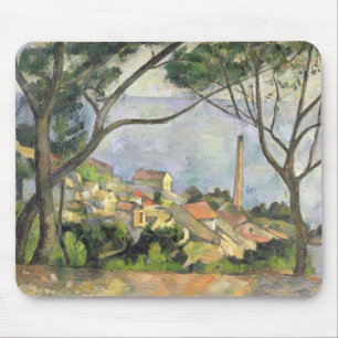 Alfombrilla De Ratón Paul Cezanne el el mar en el l'Estaque, 1878