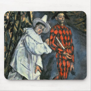 Alfombrilla De Ratón Paul Cezanne el Pierrot y Harlequin, 1888
