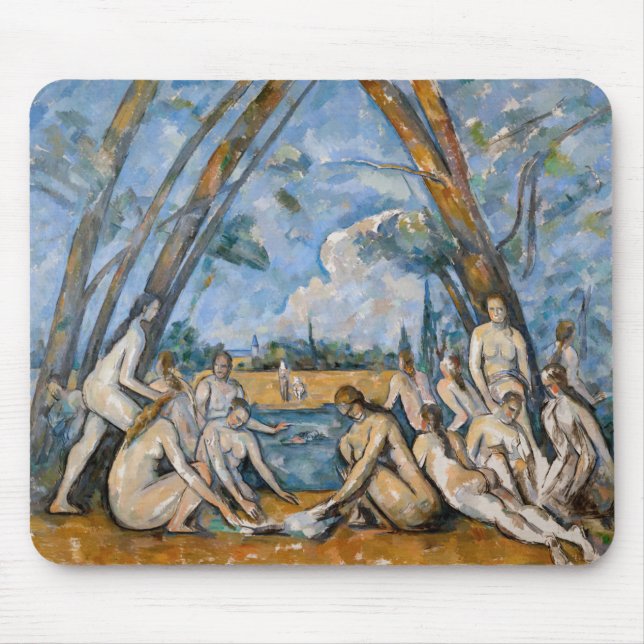 Alfombrilla De Ratón Paul Cezanne - Los grandes bañistas (Frente)