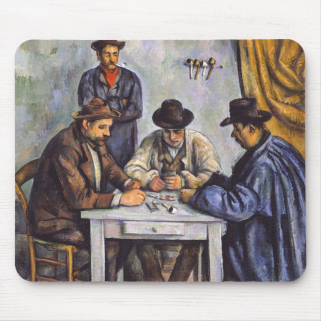 Alfombrilla De Ratón Paul Cezanne - Los jugadores de cartas (Frente)