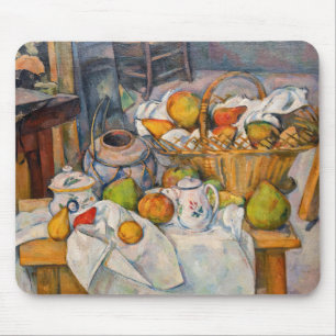 Alfombrilla De Ratón Paul Cezanne - Naturaleza Muerta con Cesta