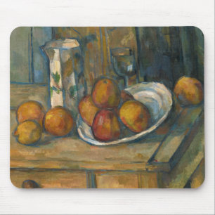 Alfombrilla De Ratón Paul Cezanne - Todavía la vida con leche y fruta