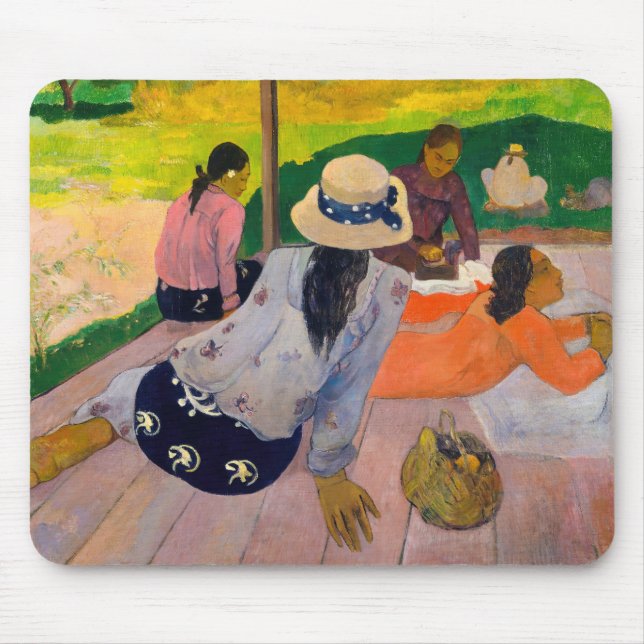 Alfombrilla De Ratón Paul Gauguin - La siesta (Frente)