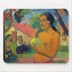 Alfombrilla De Ratón Paul Gauguin - Mujer sosteniendo una fruta