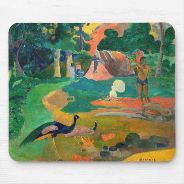 Alfombrilla De Ratón Paul Gauguin - Paisaje con Peacocks / Matamoe (Frente)