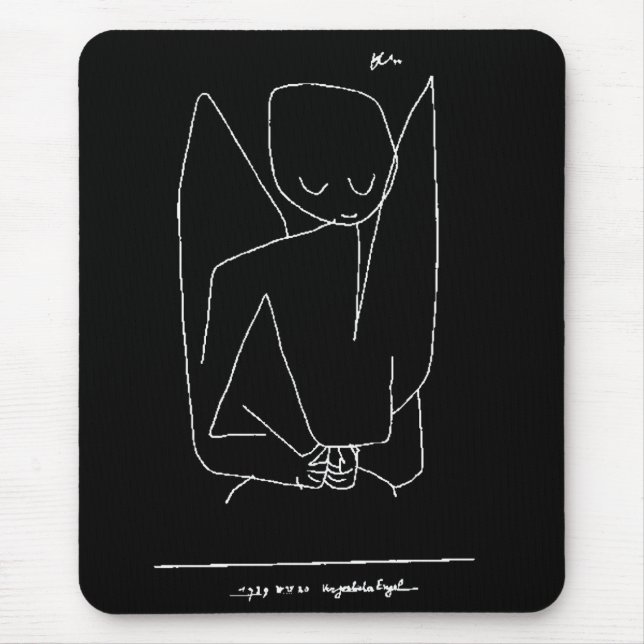 Alfombrilla De Ratón Paul Klee, "Forgetful Angel" (Frente)