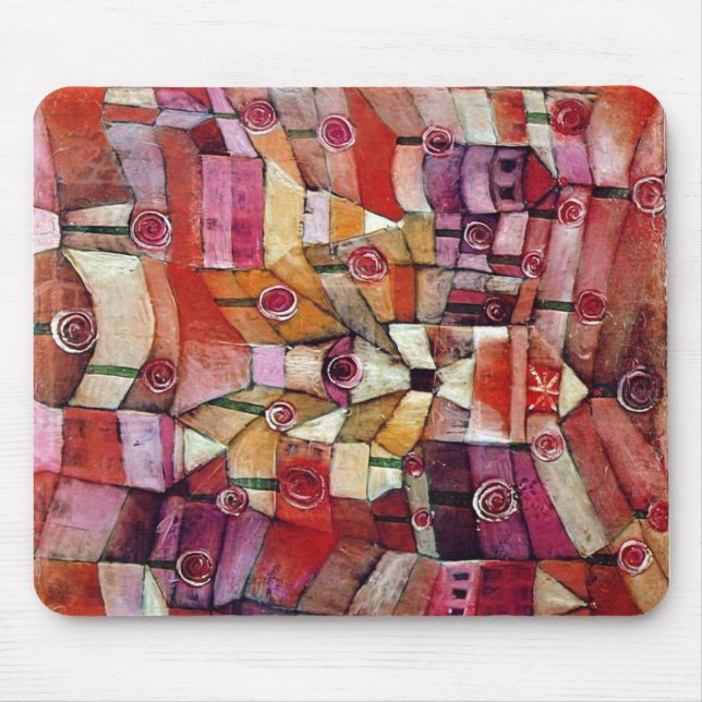 Alfombrilla De Ratón Paul Klee - rosaleda (Frente)