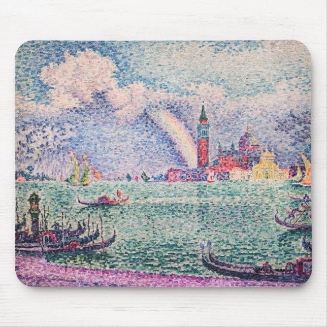 Alfombrilla De Ratón Paul Signac - Arcoiris, Venecia (Frente)
