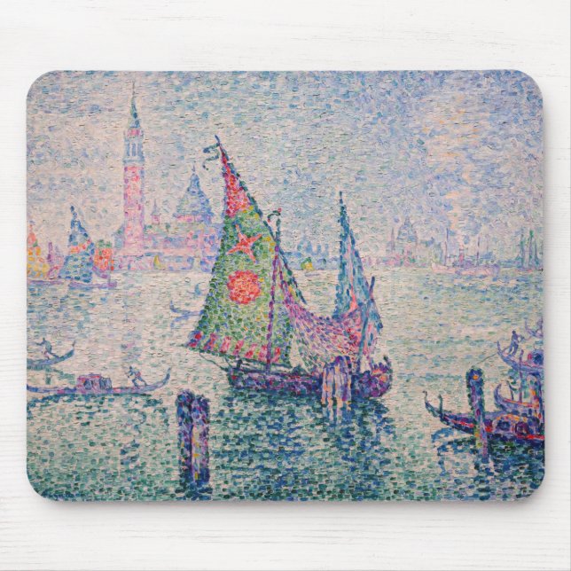 Alfombrilla De Ratón Paul Signac - La vela verde (Frente)