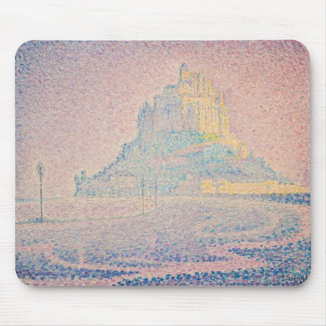 Alfombrilla De Ratón Paul Signac - Monte Saint Michel Niebla y Sol (Frente)