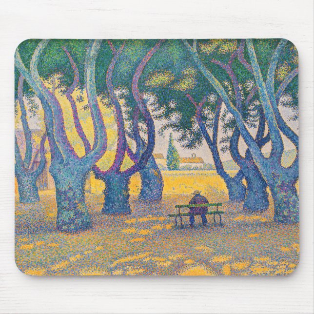 Alfombrilla De Ratón Paul Signac - Place des Lices, Saint-Tropez (Frente)