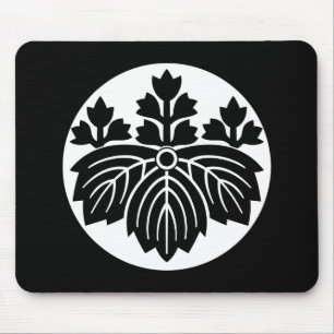 Alfombrilla De Ratón Paulownia de hoja puntiaguda con 53 flores en past