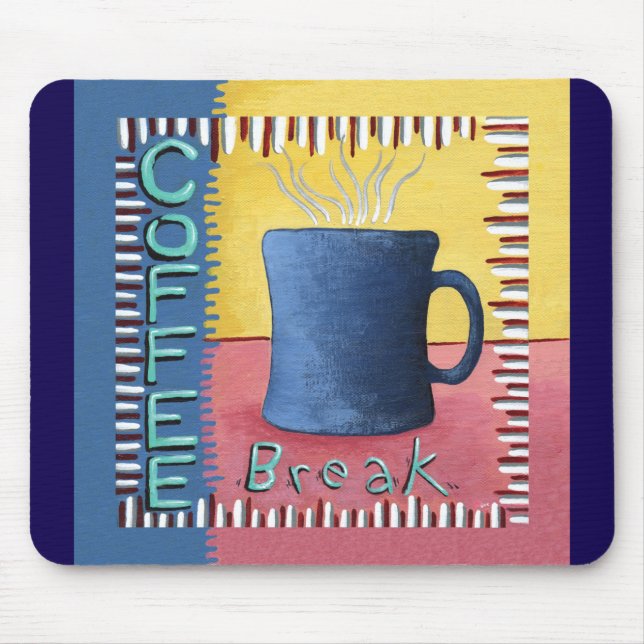 Alfombrilla De Ratón Pausa de café (Frente)