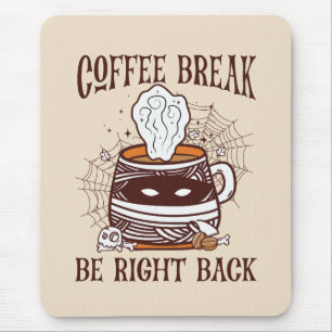 Alfombrilla De Ratón Pausa de café - Tema de Halloween