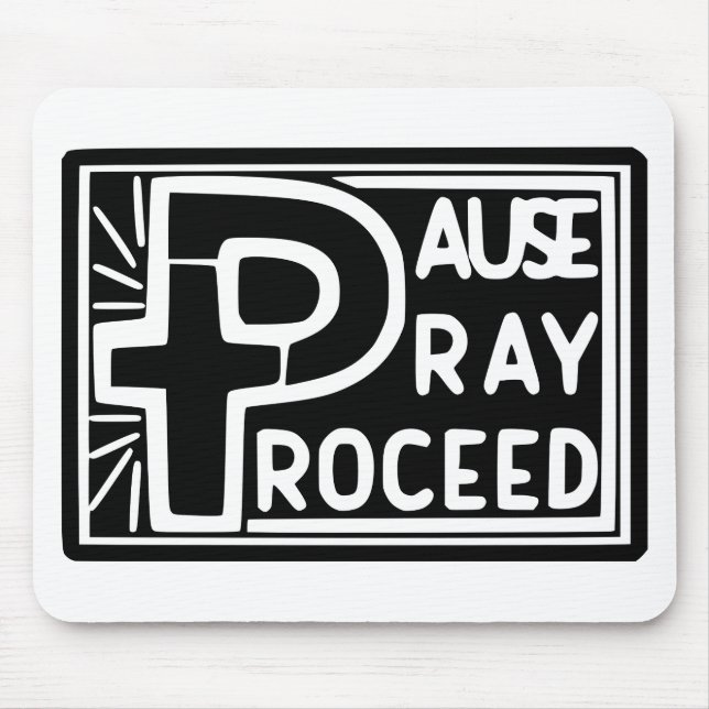 ALFOMBRILLA DE RATÓN PAUSA PRAY PROCEDE (Frente)