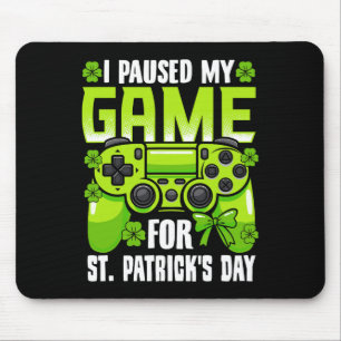 Alfombrilla De Ratón Pausé mi juego por el día de San Patricio Videojue