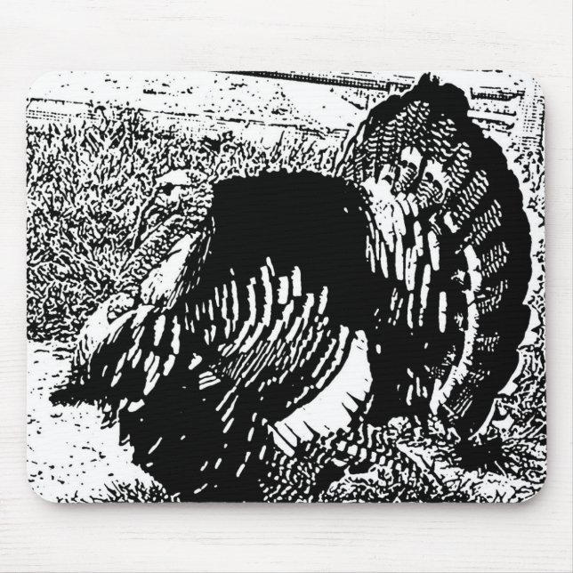 Alfombrilla De Ratón pavo (Frente)
