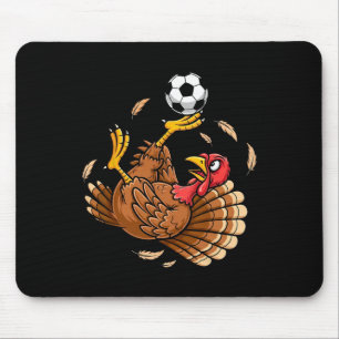 Alfombrilla De Ratón Pavo Divertido Patada en Bicicleta Fútbol Día de A