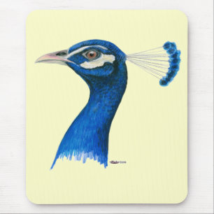 Alfombrilla De Ratón Pavo real: azul indio