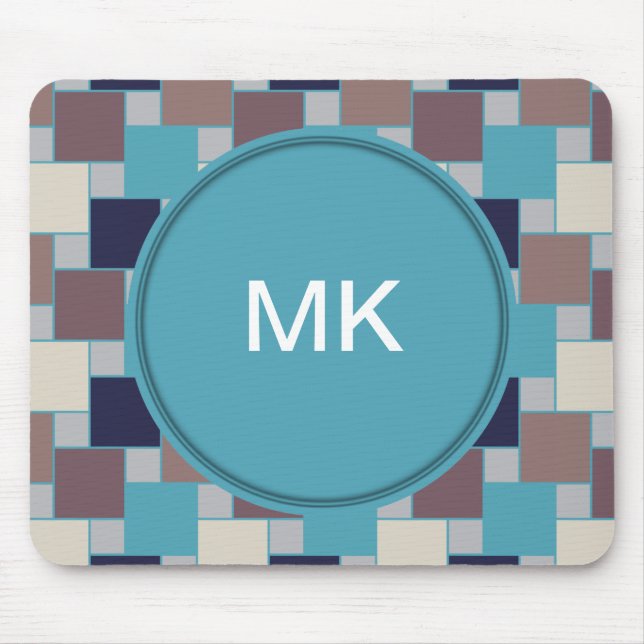 Alfombrilla De Ratón Pavo real en la playa (Frente)