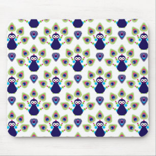 Alfombrilla De Ratón pavo real exótico retro de la India