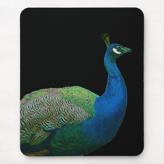 Alfombrilla De Ratón Pavo real Mousepad (Frente)