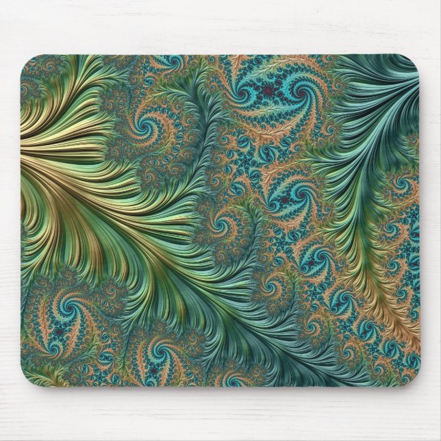 Alfombrilla De Ratón Pavo real Mousepad (Frente)