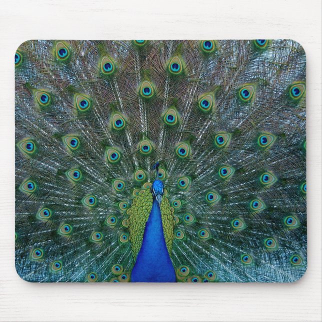 Alfombrilla De Ratón Pavo real, mousepad (Frente)