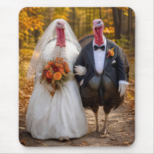 Alfombrilla De Ratón Pavos silvestres novios