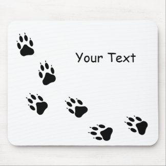 Alfombrilla De Ratón Paw Track Animal Care Mousepad