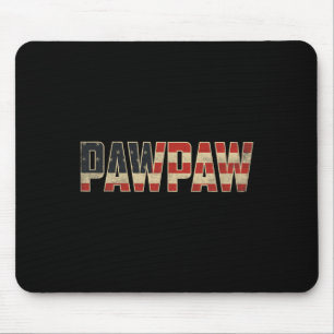 Alfombrilla De Ratón Pawpaw Bandera Americana Patriótica Negrita Día de