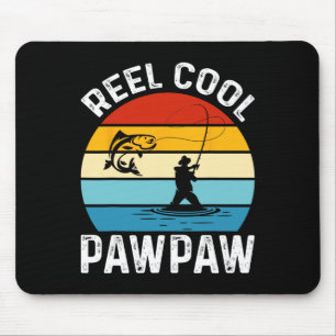 Alfombrilla De Ratón Pawpaw Genial Pesca Pescador Divertido Retro Pata