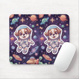 Alfombrilla De Ratón Paws interestelares - Perro espacial en aventura