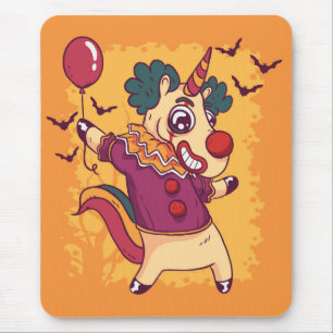 Alfombrilla De Ratón Payaso del unicornio