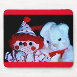 Alfombrilla De Ratón Payaso y teddy